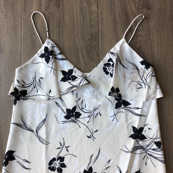 NWT Alice + Olivia Bess Slipdress Ruffle Floral - Picture 3 of 8